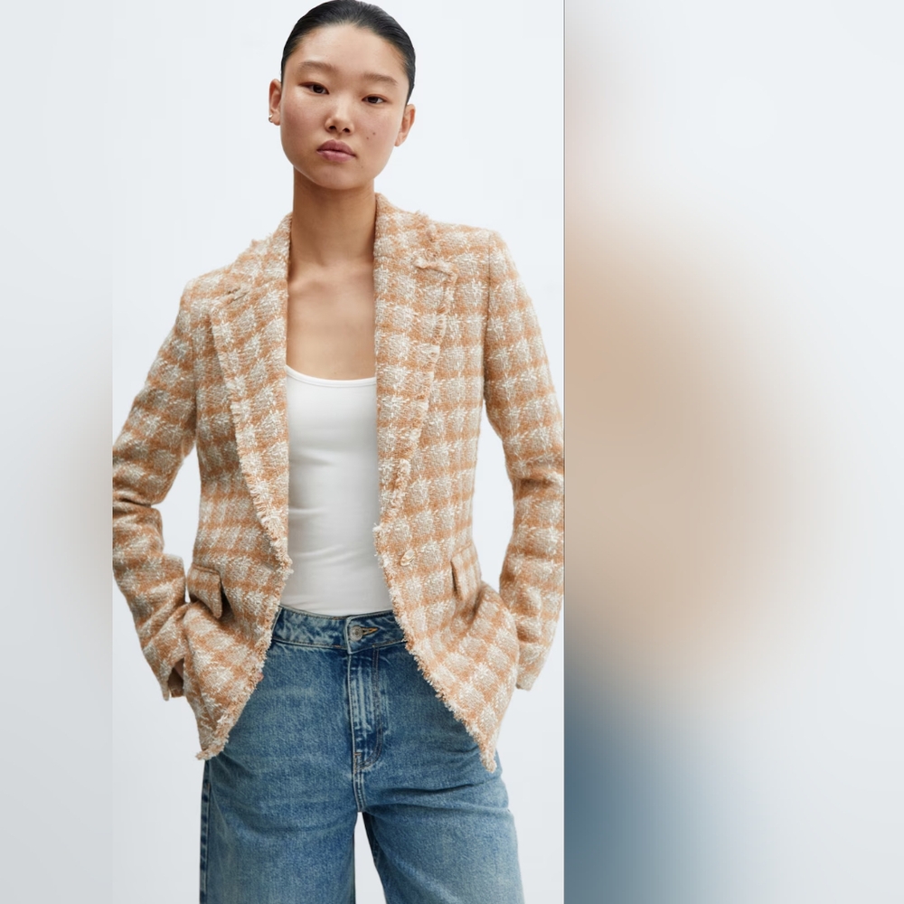 004 MANGO Tweed jacket - Picture 5 of 6